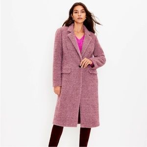 Loft Cozy Herringbone Coat • Worn Once